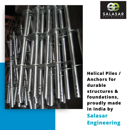 Helical Piles / Anchors for durable structures & foundations by Salasar Engineering